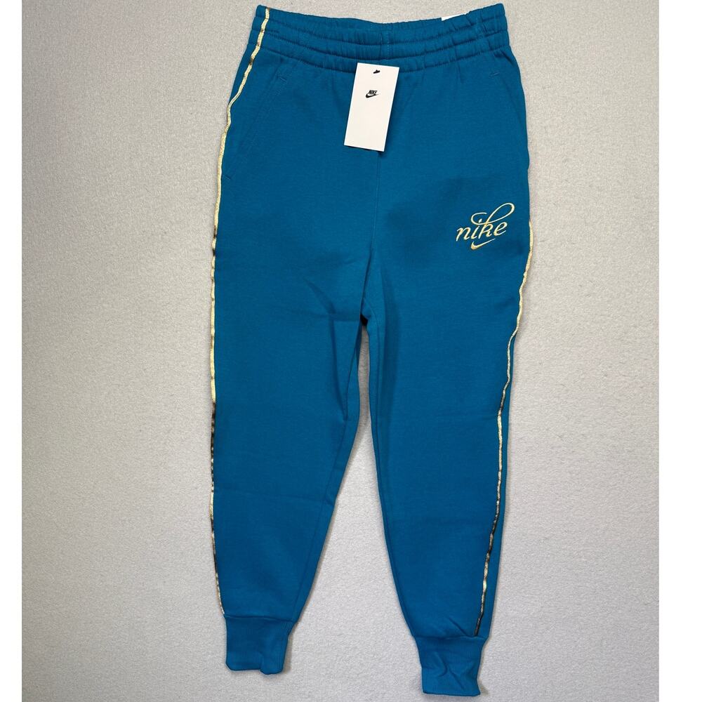 Nike Girls' 7-16 Sportswear Oversized Joggers Green Abyss Medium $55